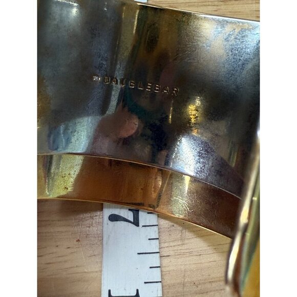 BaubleBar Gold-Tone Cuff Bracelet With Chic Modern Design small wrist - Picture 14 of 14